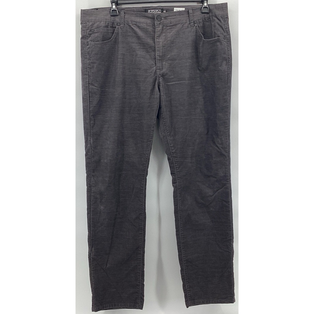 Ezekiel 305 Chopper Mens Pants Size 40 Gray Denim Knit Look Soft Straight Fit